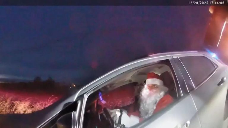 Santa Claus Pulled Over For Speeding And Admits To Carrying A Weapon